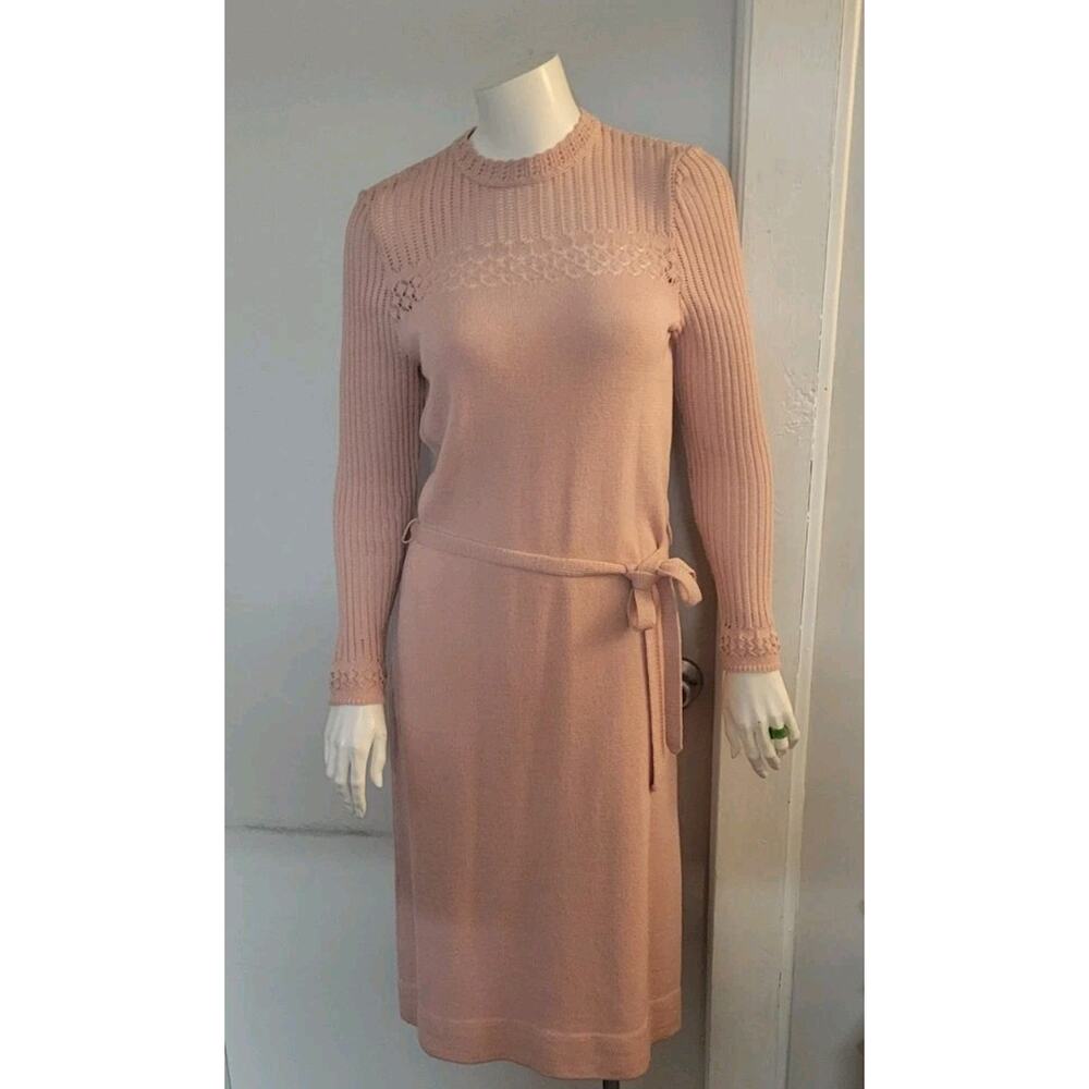 Castleberry London New York Pink Wool Blend Knit Dress See Description for Size